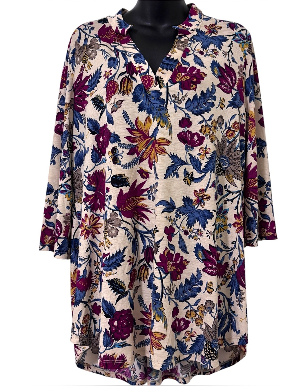 Honeyme Floral Tunic top size M